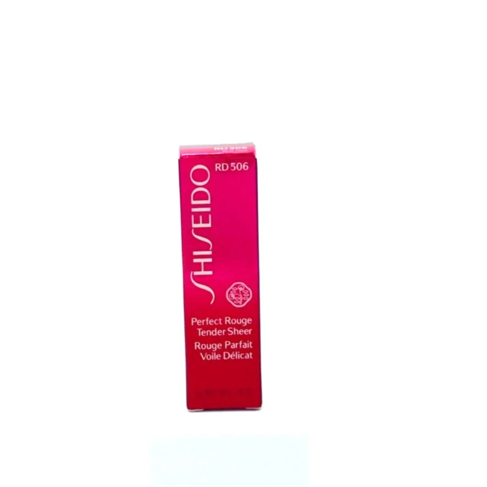 Shiseido Perfect Rouge‎ Tender Sheer Lipstick Lip Color Shade RD506 0.14oz